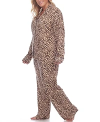 White Mark Women's Plus Pajama Set, 2 Piece