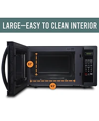 Farberware Classic FMO11AHTBSB 1.1 Cu. Ft 1000-Watt Microwave Oven, Black Stainless Steel