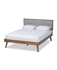 Alke Mid-Century Modern Queen Size Platform Bed