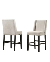 Zoe Upholstered Counter Stool, Set of 2