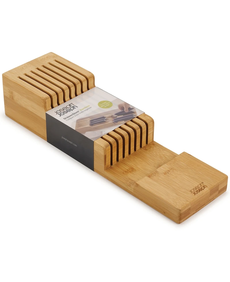Joseph Joseph DrawerStore Bamboo 2-Tier Knife Organizer