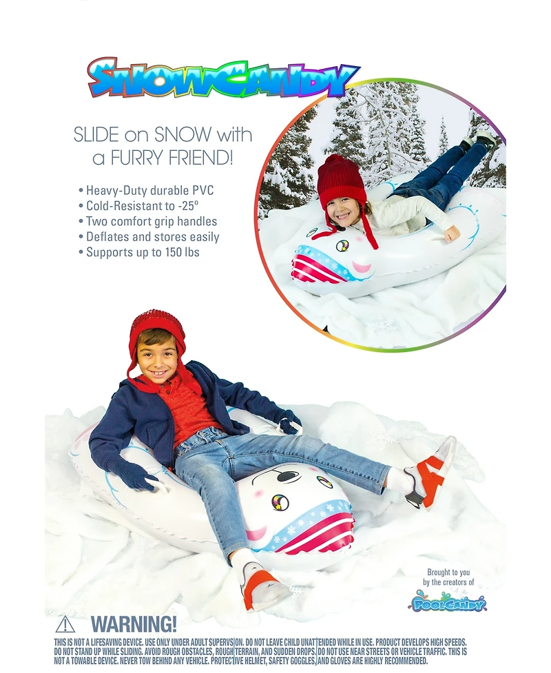 PoolCandy's SnowCandy Polar Bear Snow Sled