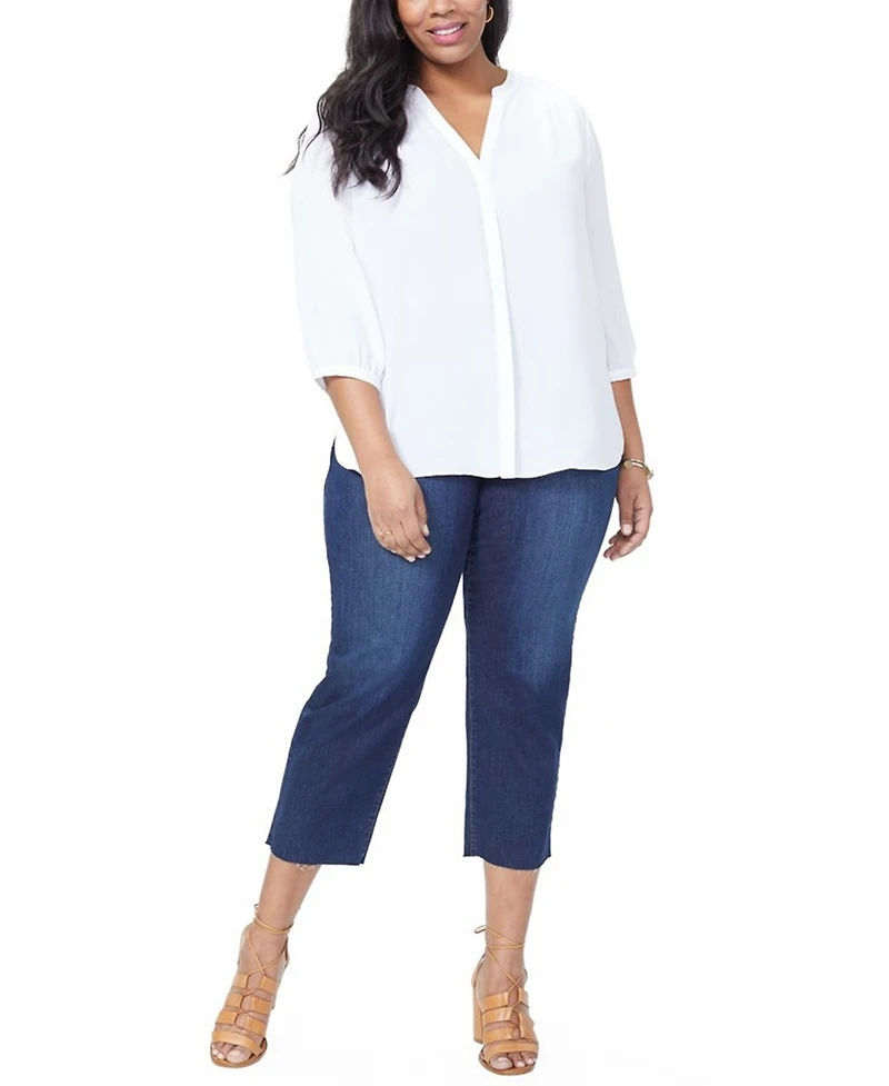 Nydj Plus Pintuck Blouse