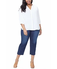 Nydj Plus Pintuck Blouse