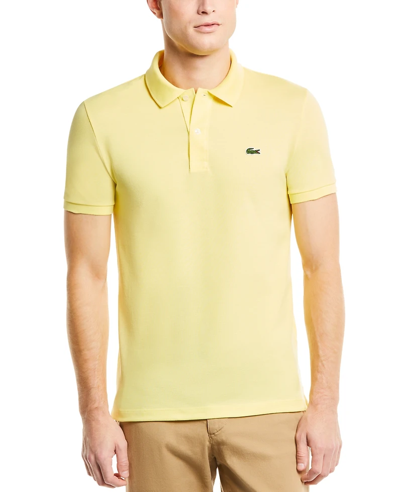 Men's Lacoste Slim Fit Short Sleeve Ribbed Polo Shirt