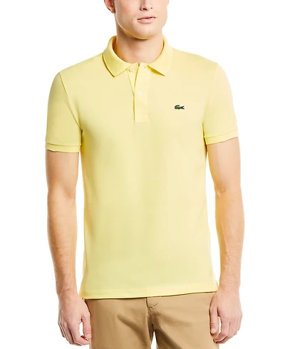 Men's Lacoste Slim Fit Short Sleeve Ribbed Polo Shirt