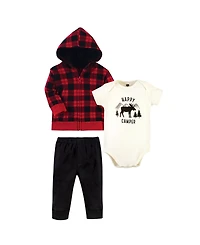 Hudson Baby Baby Boys Hudson Cotton Outfit Assortment Hoodie, Bodysuit, or Tee & Coordinating Pants