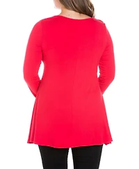Women's Plus Poised Swing Tunic Top