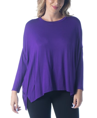 Women's Plus Size Oversized Long Sleeves Dolman Top