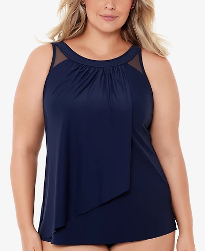 Miraclesuit Plus Illusionists Ursula Underwire Tankini Top