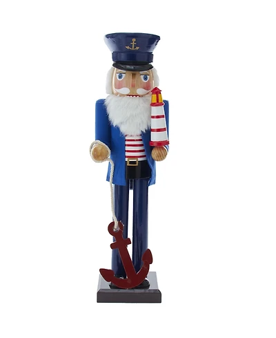 Kurt Adler 15" Sailor Nutcracker with Anchor and Lighthouse