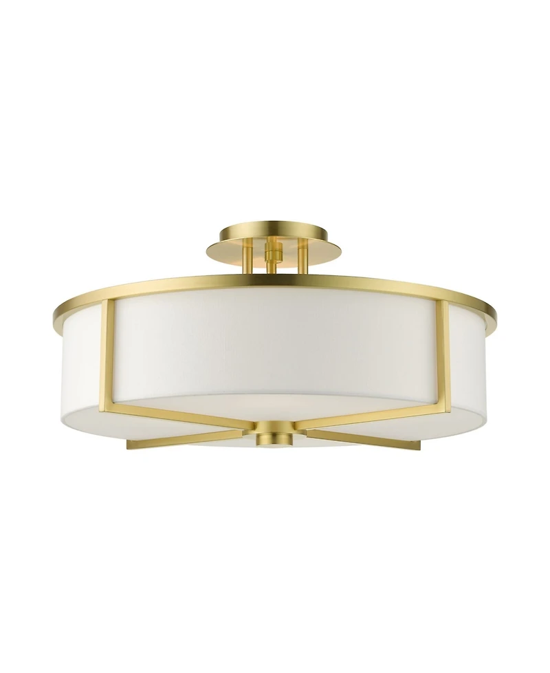 Wesley 4 Lights Semi Flush