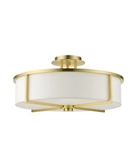 Wesley 4 Lights Semi Flush