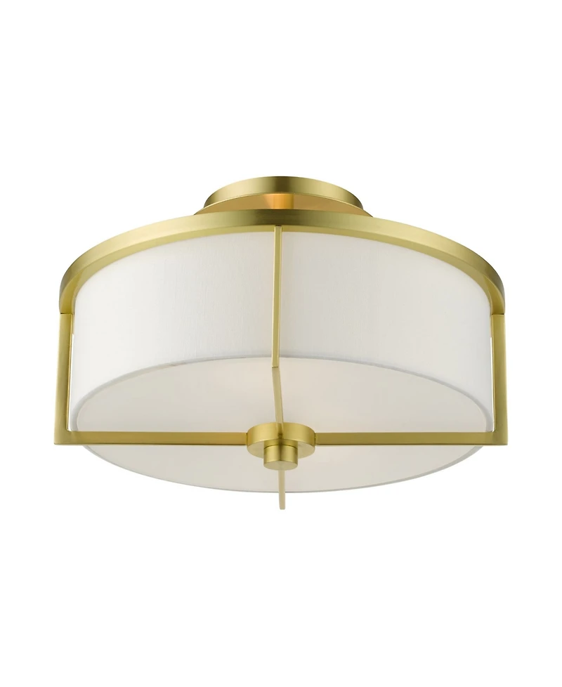 Wesley 2 Lights Semi Flush