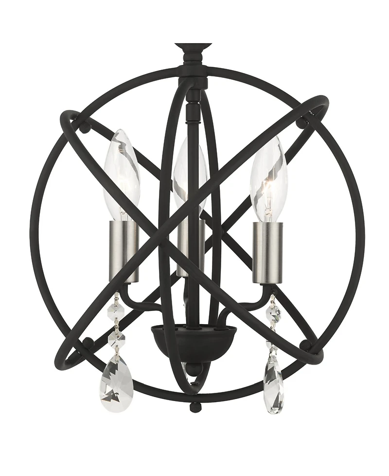 Aria 3 Lights Convertible Chandelier or Semi Flush