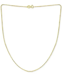 Giani Bernini Box Link 18" Chain Necklace in 18k Gold-Plated Sterling Silver, Created for Macy's