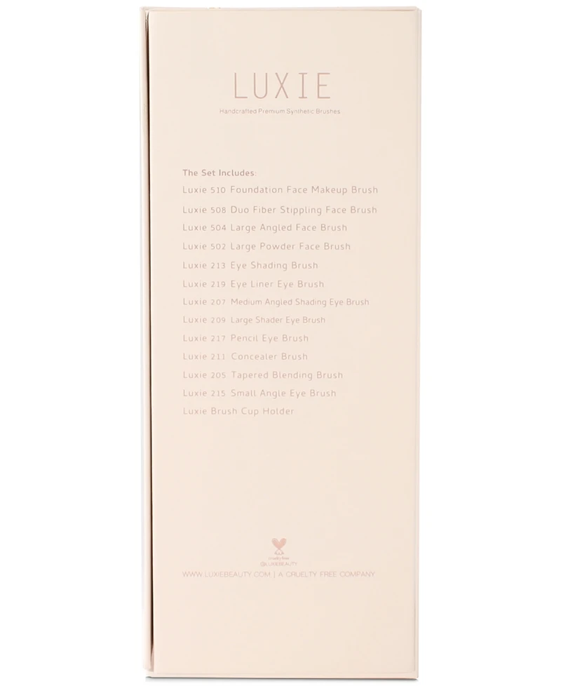 Luxie 12-Pc. Signature Rose Gold Makeup Brush Set