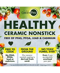 GreenPan Valencia Pro Healthy Ceramic Nonstick 5.5-Qt. Stockpot with Lid