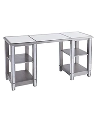 Worti Mirrored Desk Glam Style