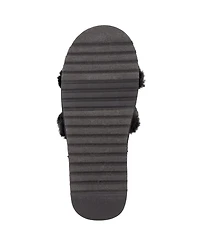 Juicy Couture Women's Halo Faux Fur Slip-On Slippers