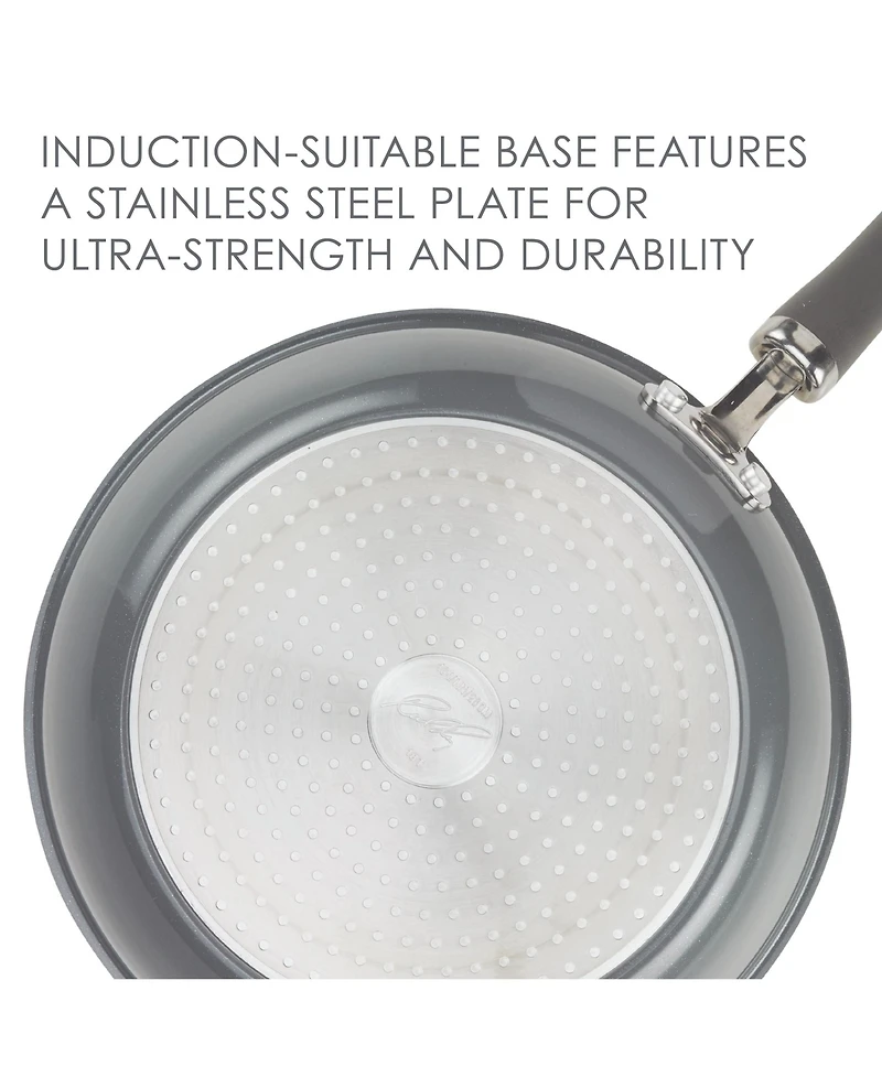 Rachael Ray Create Delicious Aluminum Nonstick Covered 9.5" Deep Skillet