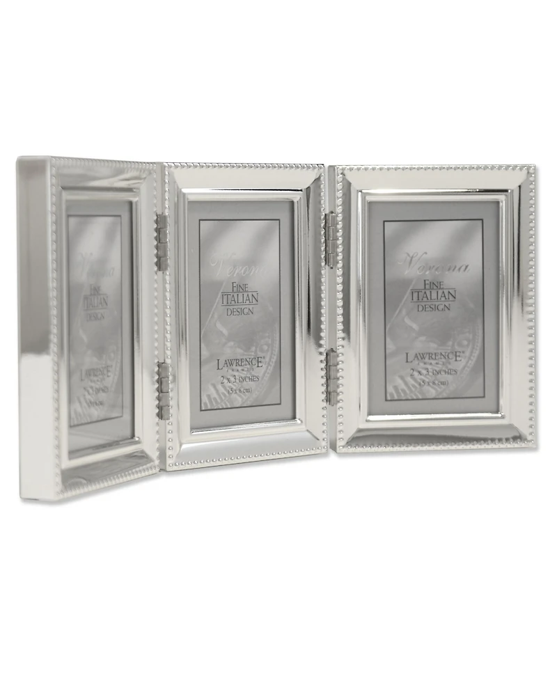 Metal Triple Picture Frame with Inner Beading