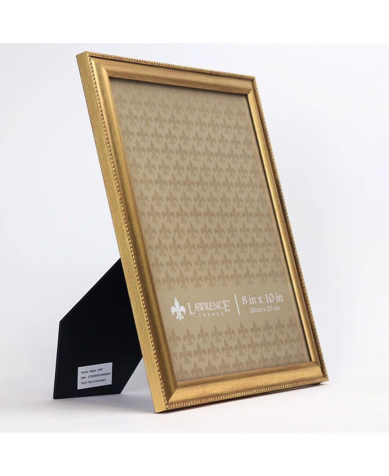 Burnished Picture Frame - Classic Bead Border, 8" x 10"