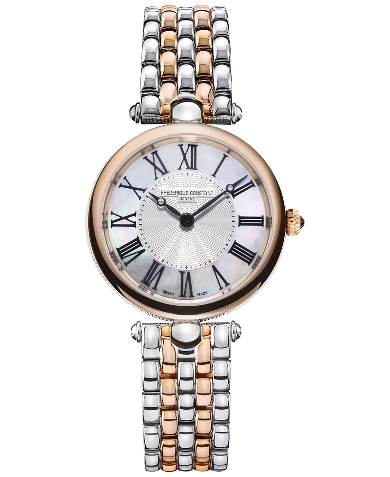 Frederique Constant Women's Swiss Art Deco Two-Tone Stainless Steel Bracelet Watch 30mm