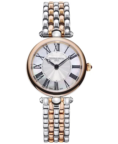 Frederique Constant Women's Swiss Art Deco Two-Tone Stainless Steel Bracelet Watch 30mm