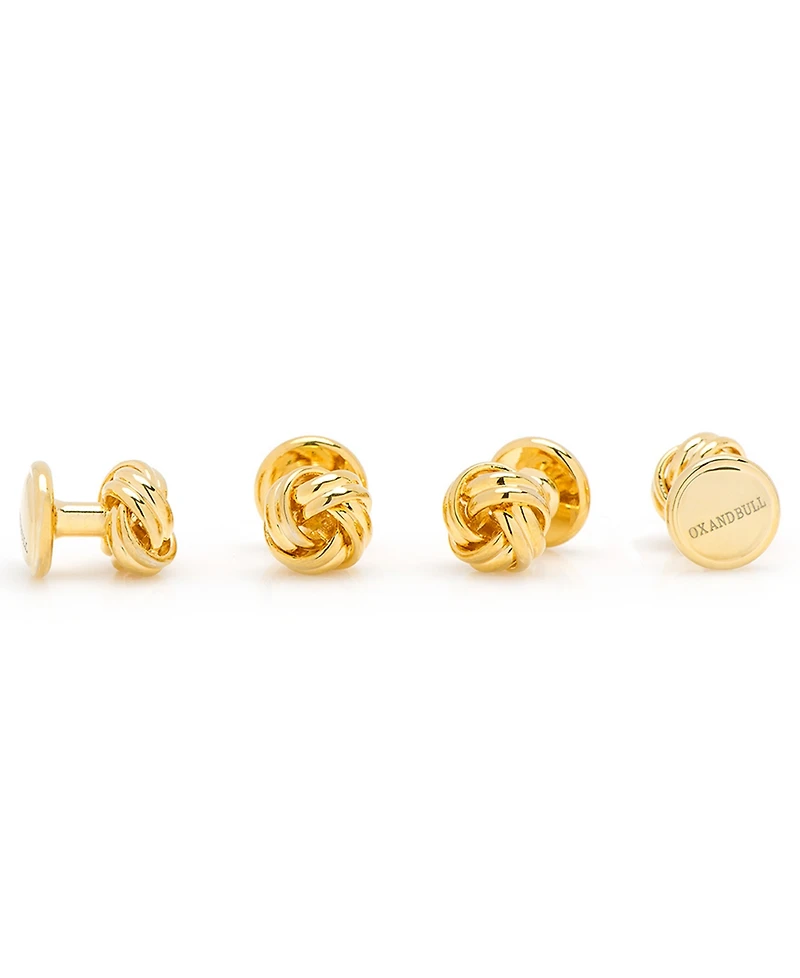 Men's Knot 4 Piece Stud Set
