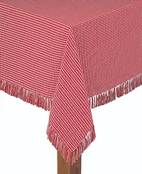 Lintex Homespun Red 100% Cotton Tablecloth 60"X102"