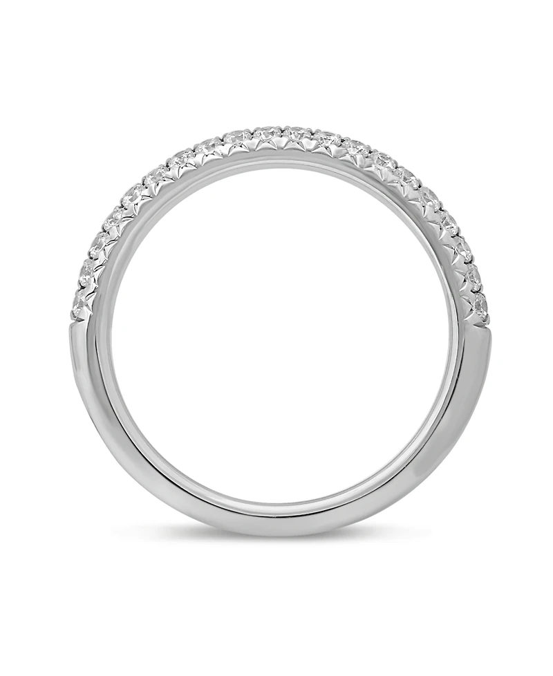Diamond Double Row Band (1/2 ct. t.w.) in 14k White Gold