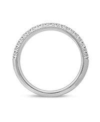 Diamond Double Row Band (1/2 ct. t.w.) in 14k White Gold