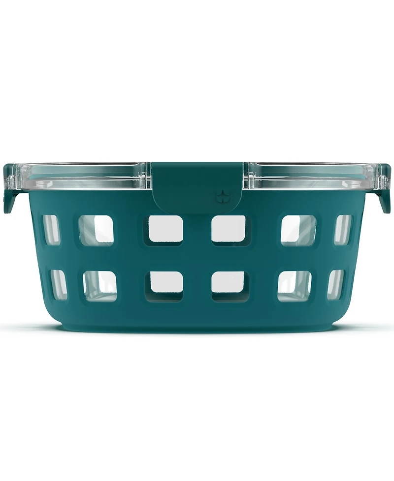 Ello DuraGlass 7-Cup Round Meal Prep Food Storage Container