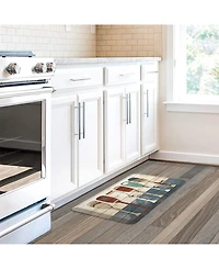 Laural Home Playful Oars Kitchen Mat