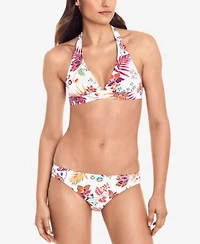 Lauren Ralph Lauren Jacobean Floral Halter Bikini Top Jacobean Floral Hipster Bikini Bottoms