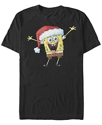 Men's SpongeBob SquarePants Happy Songe Short Sleeve T-shirt