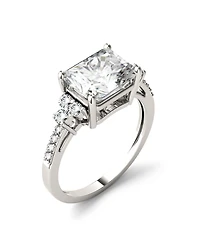 Moissanite Radiant Cut Engagement Ring 2-9/10 ct. t.w. Diamond Equivalent 14k White Gold