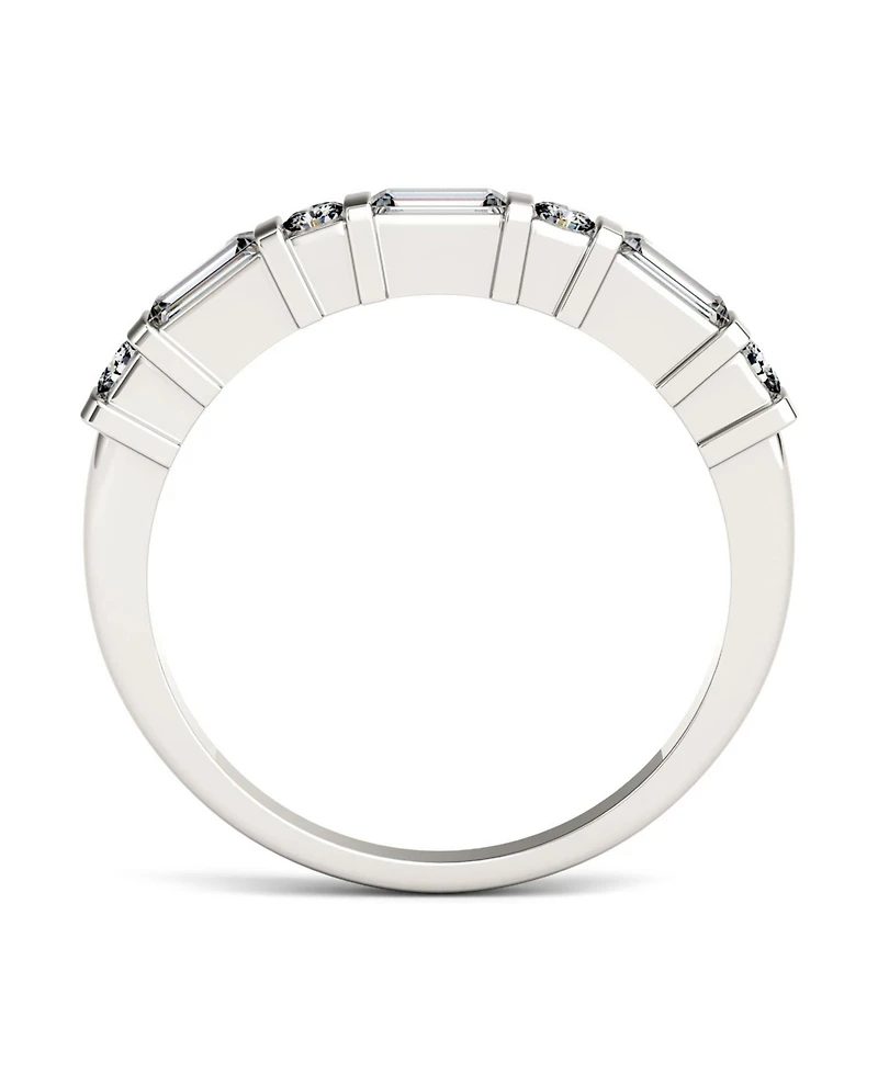 Moissanite Baguette Wedding Band 1/2 ct. t.w. Diamond Equivalent 14k White Gold