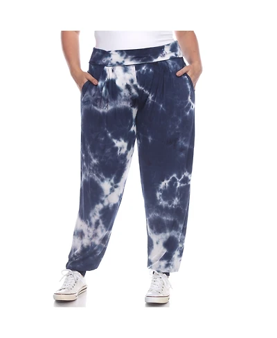 White Mark Plus Tie Dye Harem Pants