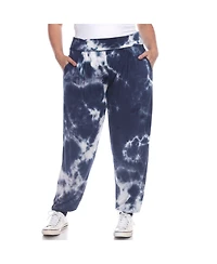 White Mark Plus Tie Dye Harem Pants