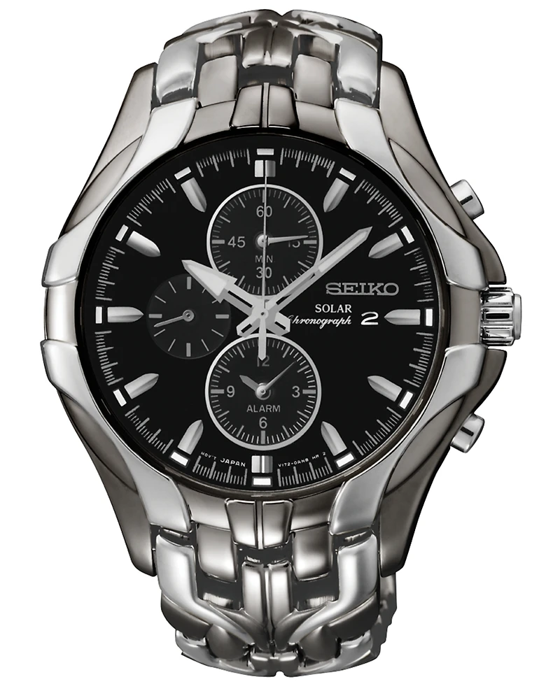 Seiko Men's Chronograph Solar Excelsior Two-Tone Stainless Steel Bracelet Watch 43mm SSC139