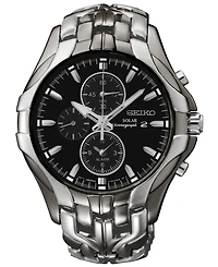 Seiko Men's Chronograph Solar Excelsior Two-Tone Stainless Steel Bracelet Watch 43mm SSC139
