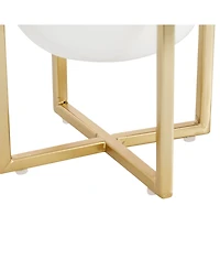CosmoLiving by Cosmopolitan Contemporary Planters with Stand, Set of 2
