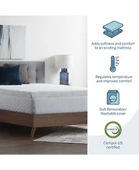 Lucid Dream Collection By Lucid 3 Gel Memory Foam Mattress Toppers