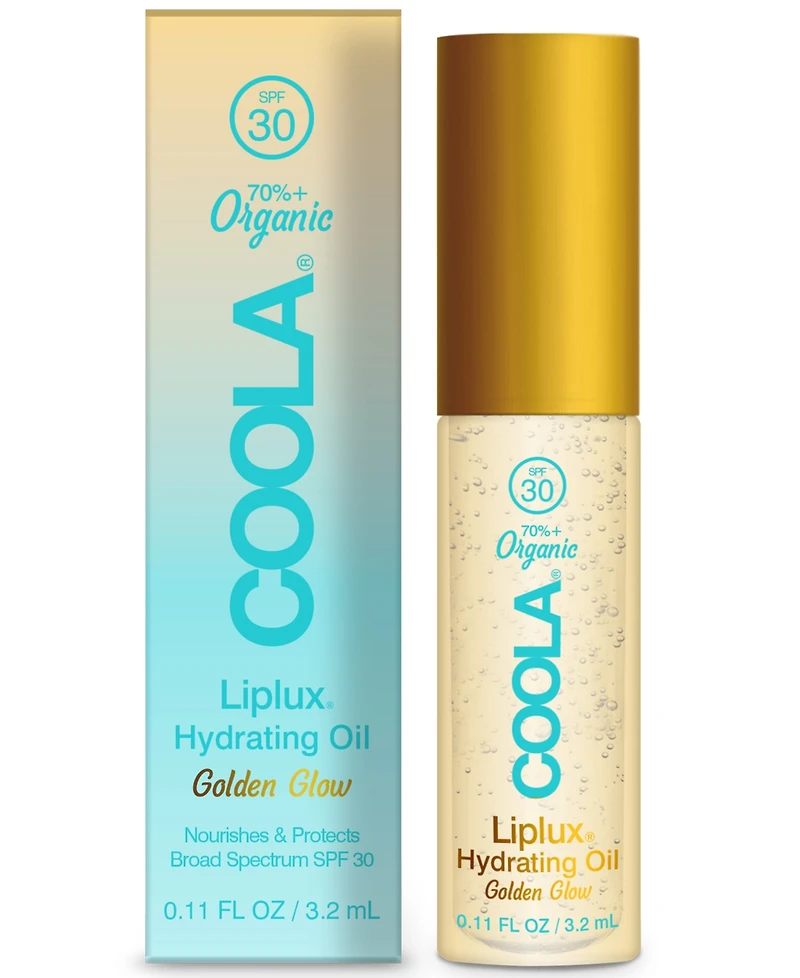 Coola Liplux Hydrating Oil Spf 30, 0.11 oz.