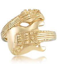 Andrew Charles by Andy Hilfiger Men's Guitar Ring Yellow Ion-Plated Stainless Steel