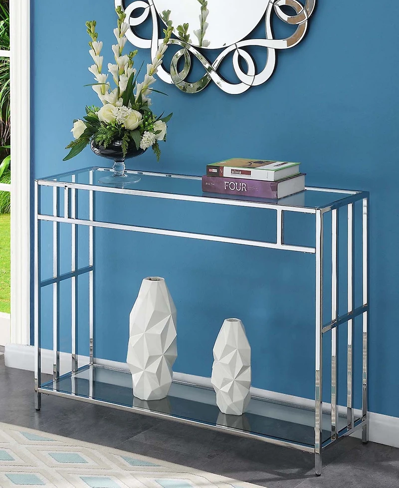 Mission Glass Console Table