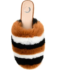 Journee Collection Women's Faux Fur Evelin Mule