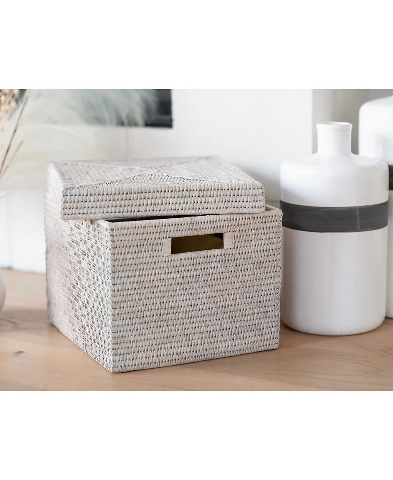Artifacts Trading Company Artifacts Rattan Storage Box with Lid - Letter File